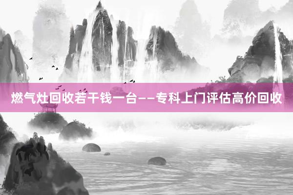 燃气灶回收若干钱一台——专科上门评估高价回收